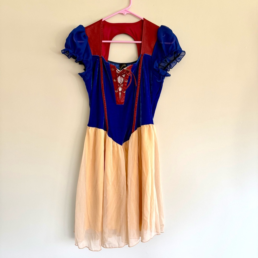 💋Snow White Princess Spirit Halloween Mini Dress Disney Costume - Picture 2 of 7